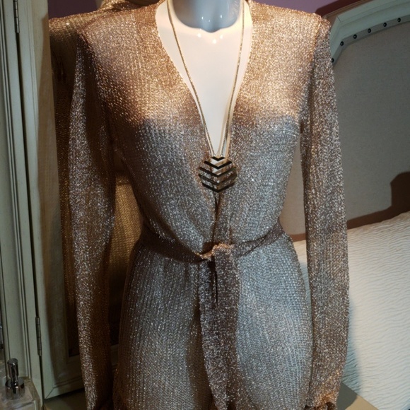 Emma & Ashley Sweaters - Emma & Ashley  rose gold cardigan nwt